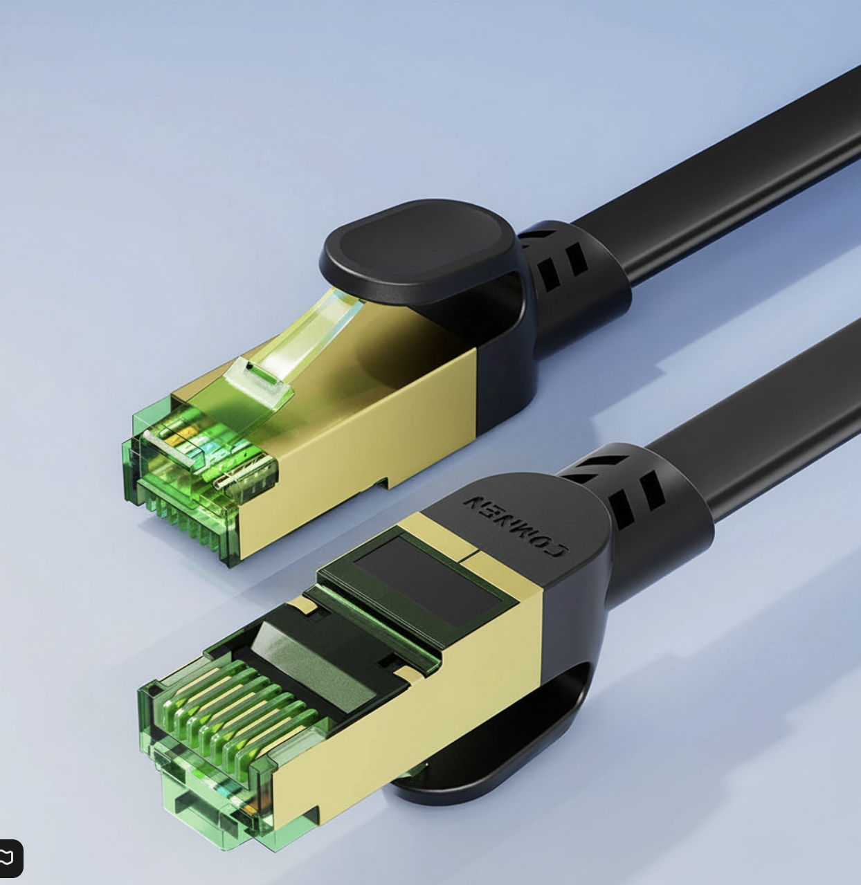 Cat8 Ethernet cable by Tech Viral To You Limited, showing a high-speed 40Gbps cable for gaming and streaming connections.