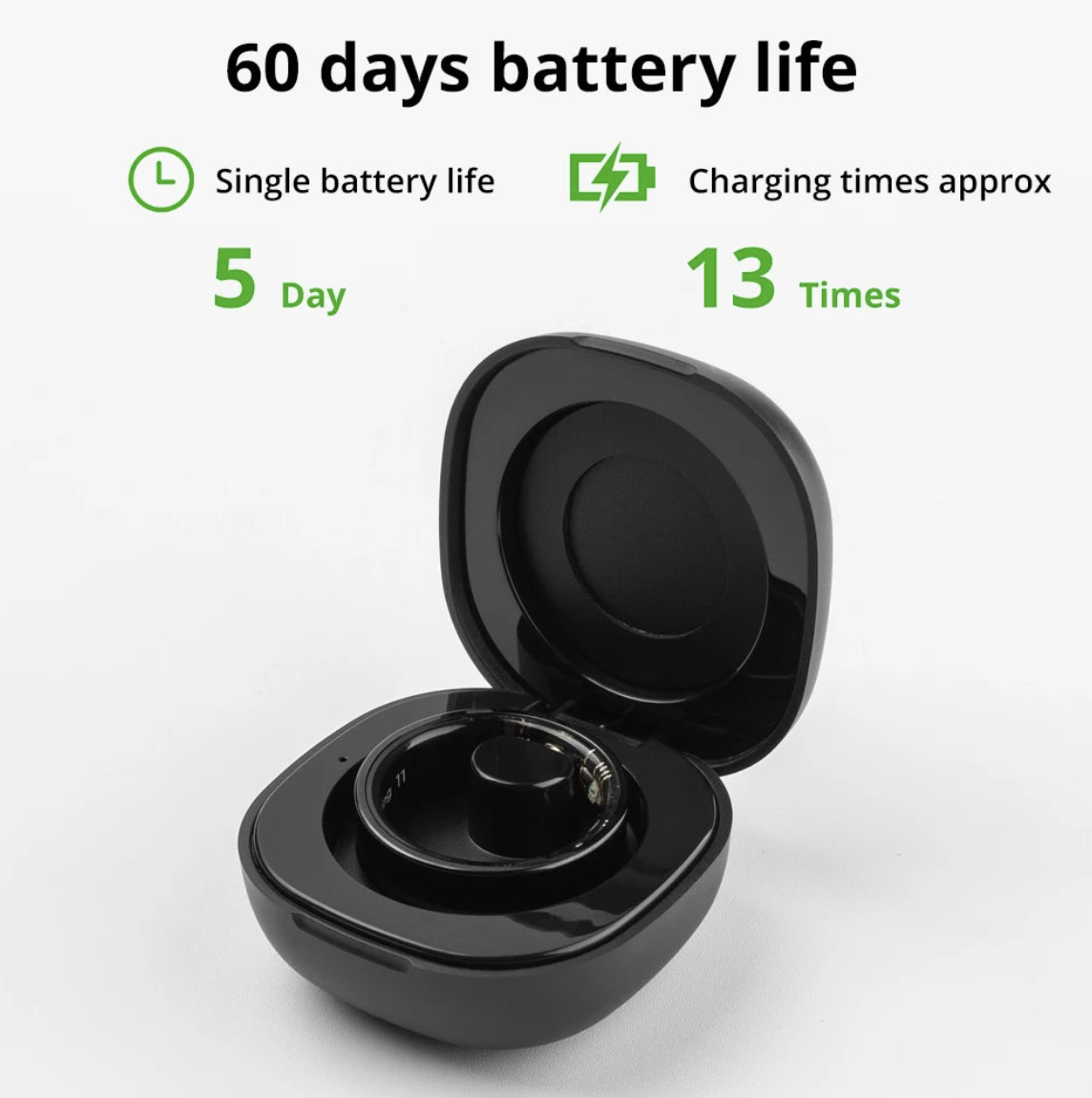 Tech Viral To You Limited COLMI R09 smart ring displaying health, sleep, and body temperature monitoring features.