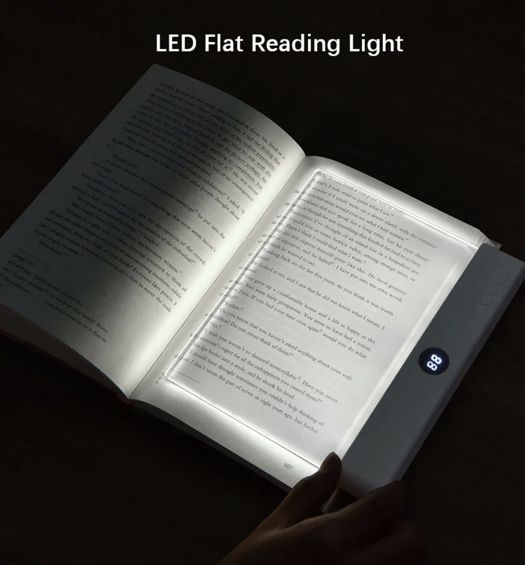USB rechargeable LED book light and night light, compact 2-in-1 lighting device with adjustable brightness from Heart City Lingerie Store