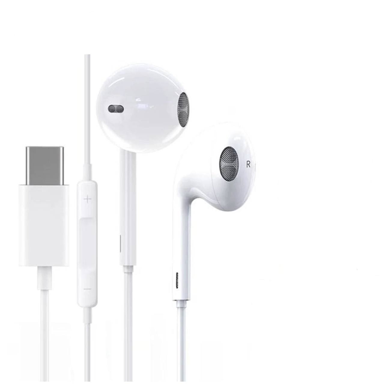 Tech Viral To You Limited Hi-Fi USB-C wired earphones with clear sound, designed for all devices, shown in the image.