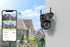 UDECER 4K 8MP outdoor WiFi PTZ security camera with dual lens, AI auto tracking, and night vision for enhanced surveillance.