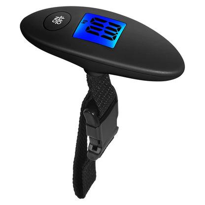 DIDA BEAR portable luggage scale with backlit display, measuring up to 88 pounds, used for travel to weigh luggage easily.