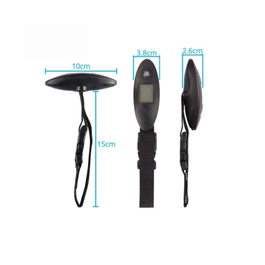 DIDA BEAR portable luggage scale with backlit display, measuring up to 88 pounds, ideal for travel accessories and luggage weighing