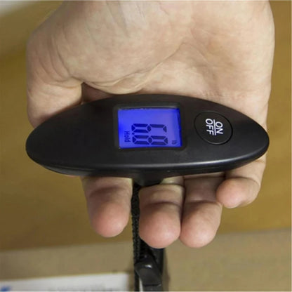 DIDA BEAR portable luggage scale with backlit display, measuring up to 88lb, for travel accessories and luggage weight checking