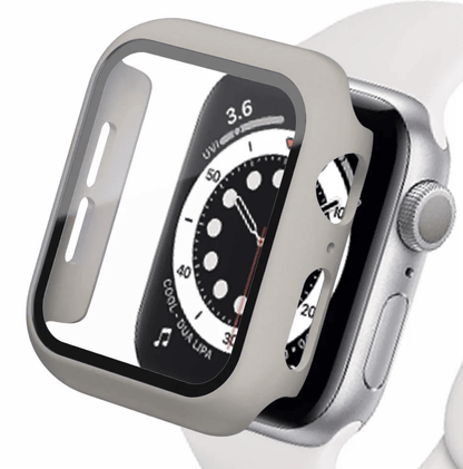 Tempered glass screen protector with cover for Apple Watch, compatible with Apple Watch accessories, from Watch Bands Store
