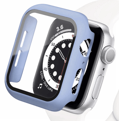 Apple Watch tempered glass screen protector with cover, designed for Apple Watch accessories, by Watch Bands Store.