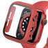 Tempered glass screen protector with cover for Apple Watch, compatible with Apple Watch accessories from Watch Bands Store.
