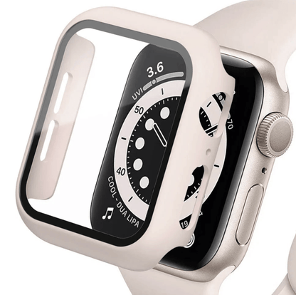 Apple Watch tempered glass screen protector with cover, designed for Apple Watch accessories, by Watch Bands Store.