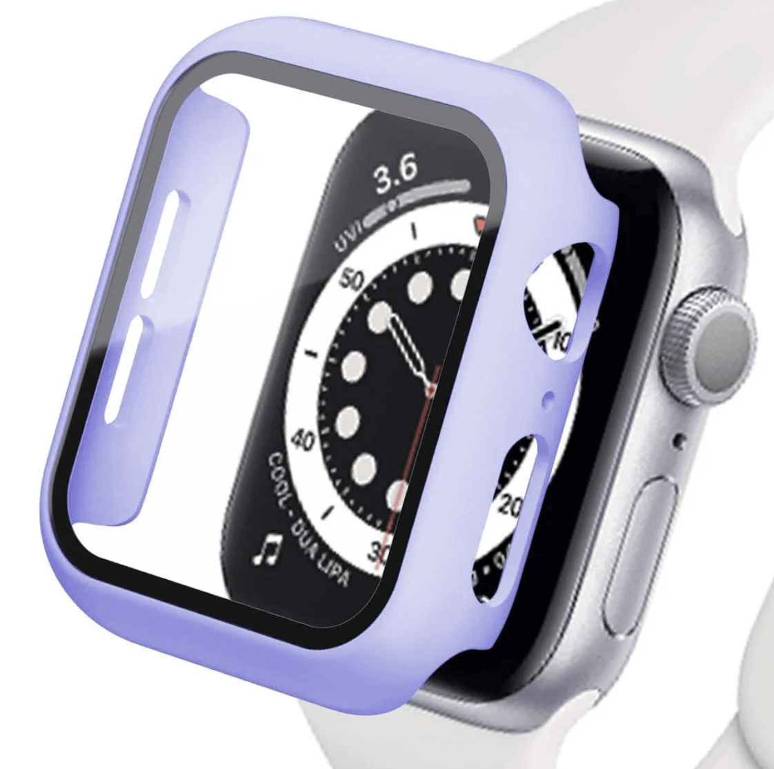 Tempered glass screen protector and cover for Apple Watch, compatible with Apple Watch accessories, from Watch Bands Store.