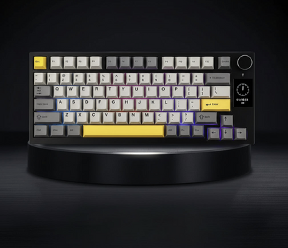 Ajazz AK820 wireless mechanical gaming keyboard with RGB backlit keys and compact design, ideal for gaming and typing.