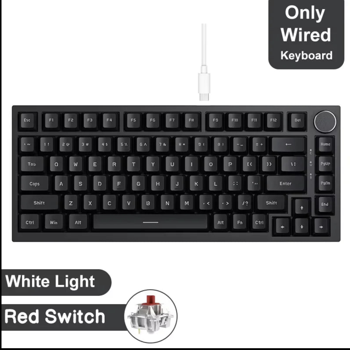 Ajazz AK820 wireless mechanical gaming keyboard with RGB backlit keys, designed for gaming and typing performance.