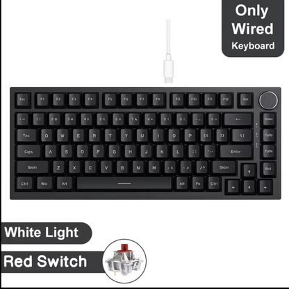 Ajazz AK820 wireless mechanical gaming keyboard with RGB backlit keys, designed for gaming and typing performance.
