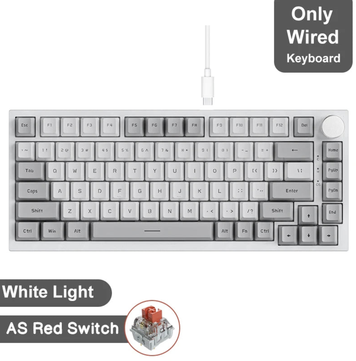 Ajazz AK820 wireless mechanical gaming keyboard with RGB backlit keys, compact design, and durable build by Tech Viral To You Limited.