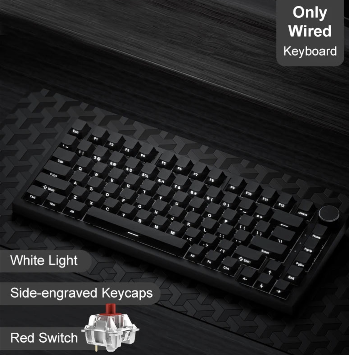 Wireless Ajazz AK820 gaming mechanical keyboard with RGB backlit keys, designed for gaming and typing by Tech Viral To You Limited