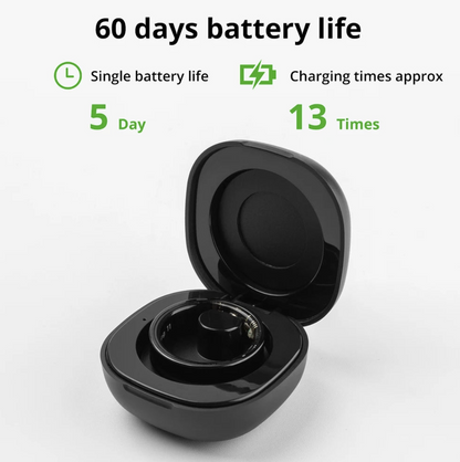 Tech Viral To You Limited COLMI R09 smart ring displaying health, sleep, and body temperature monitoring features.