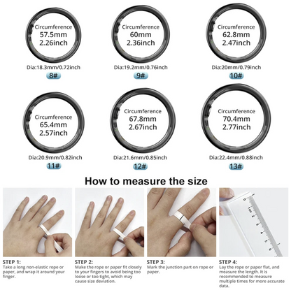 Tech Viral To You Limited COLMI R09 smart ring showing digital display with health, sleep, and body temperature monitoring features.