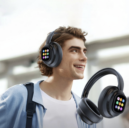HYUNDAI X1PRO AI Earphones by Tech Viral To You Limited with 100+ language translation feature, close-up of sleek headphones.
