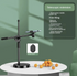 Tech Viral To You Limited 360° overhead phone stand with ring light, ideal for desktop live and flat-lay photography.