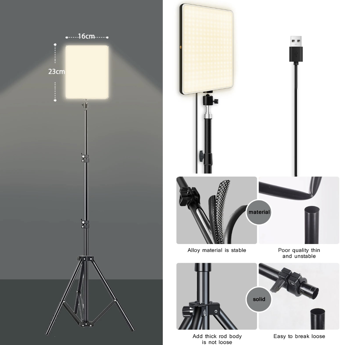 Tech Viral To You Limited LED ring light kit with tripod for conference and photography lighting, showing the ring light setup.