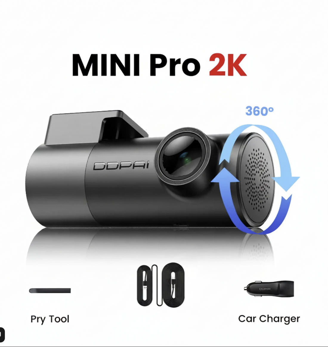Tech Viral To You Limited DDPAI Mini Pro dash cam with 2K resolution, WiFi, and night vision features.