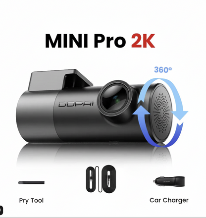 Tech Viral To You Limited DDPAI Mini Pro dash cam with 2K resolution, WiFi, and night vision features.