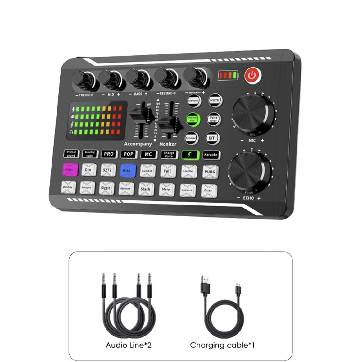 Tech Viral To You Limited microphone bundle for podcasting, including a microphone, sound card, and broadcast equipment setup.