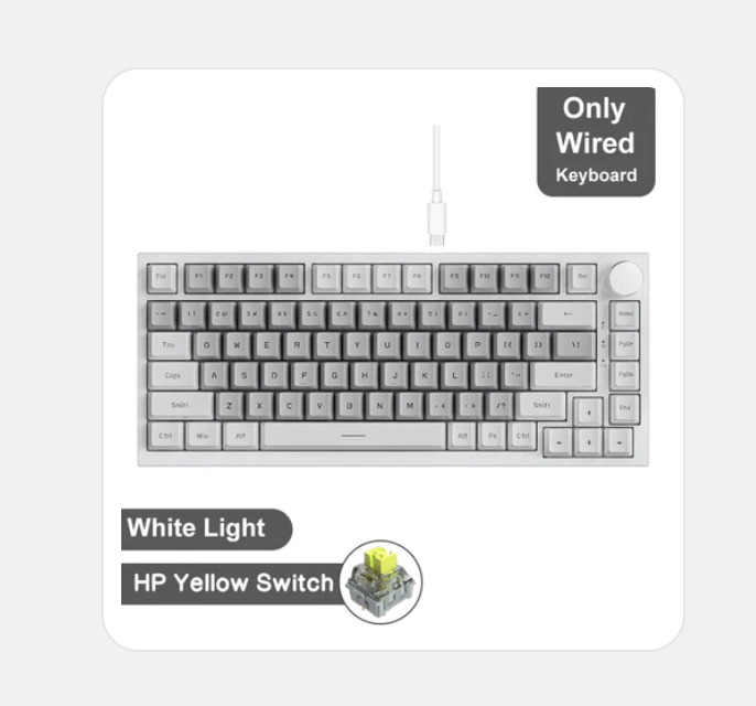 Wireless Ajazz AK820 mechanical gaming keyboard from Tech Viral To You Limited, featuring a sleek design and RGB backlit keys.