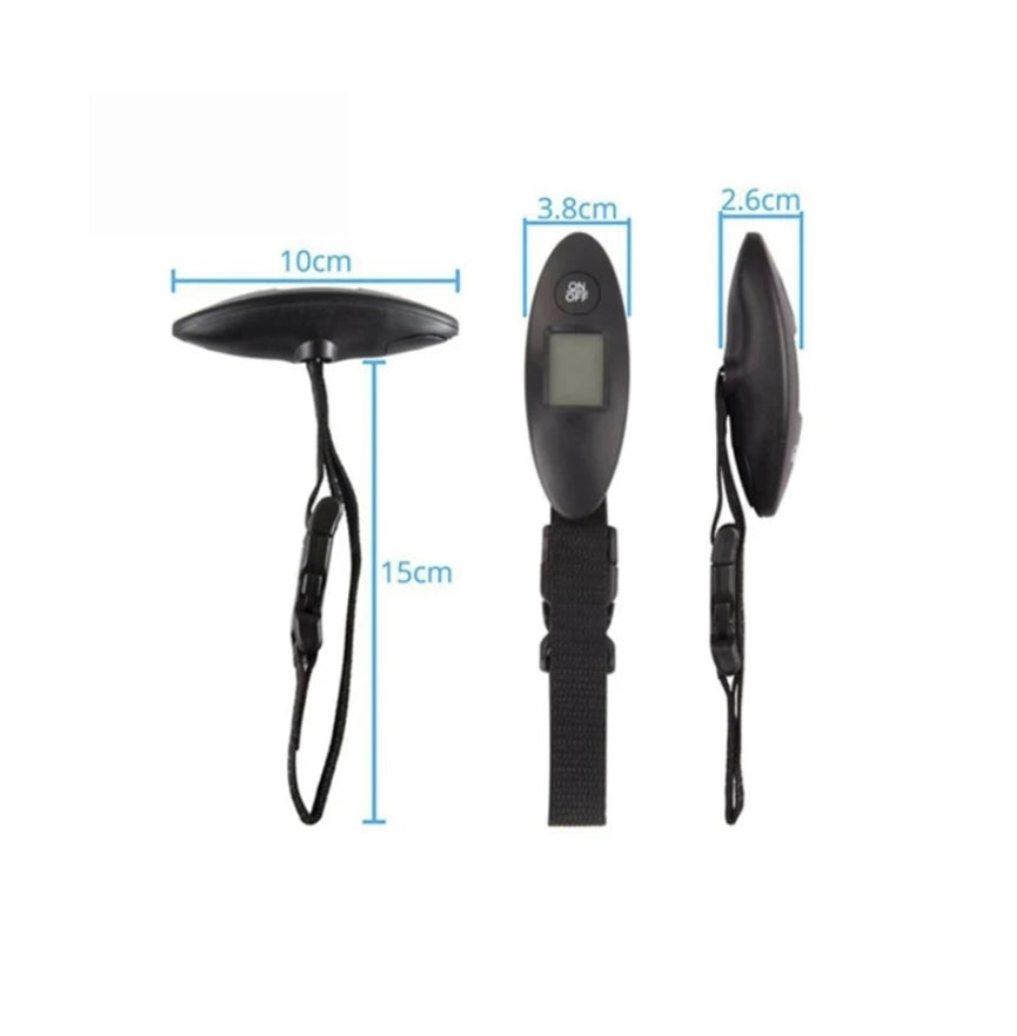 Portable DIDA BEAR travel luggage scale with backlit display, measures up to 88 pounds for convenient travel weight checking.