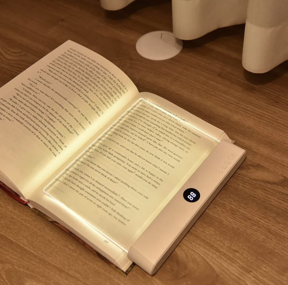 USB rechargeable LED book light and night light, compact 2-in-1 lighting device with adjustable brightness from Heart City Lingerie Store