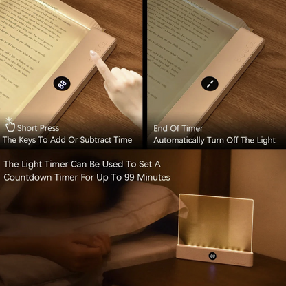 LED book light and night light 2-in-1 with USB rechargeable feature, compact lighting device from Heart City Lingerie Store