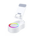 Yisen 3C Digital Store 5-in-1 phone stand with Bluetooth speaker, LED light, and adjustable holder for smartphones.