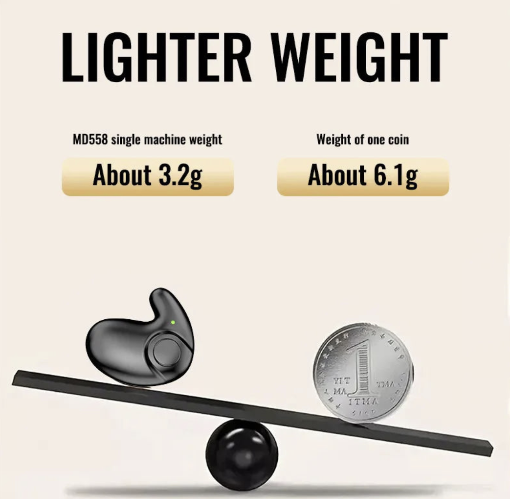 Vicky Xiao 3C Store Bluetooth 5.3 sleep earbuds with TWS design and noise reduction, shown in a sleek, in-ear style.