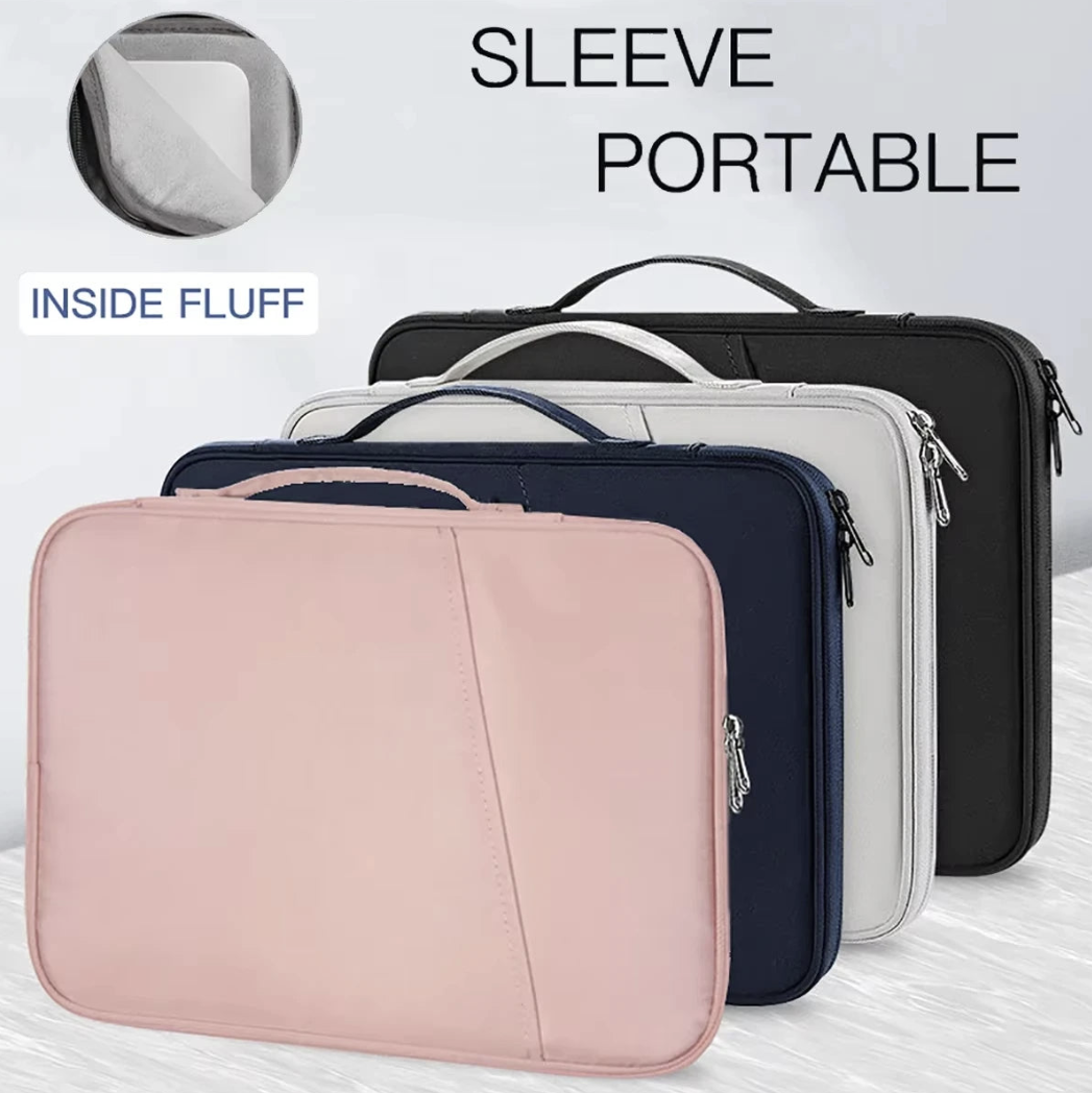 Waterproof Tech Viral To You Limited laptop bag with handle sleeve for MacBook and iPad, showing durable, water-resistant material.