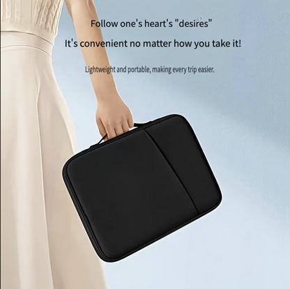 Waterproof laptop bag with handle sleeve for MacBook and iPad by Tech Viral To You Limited, showing front view and durable design.