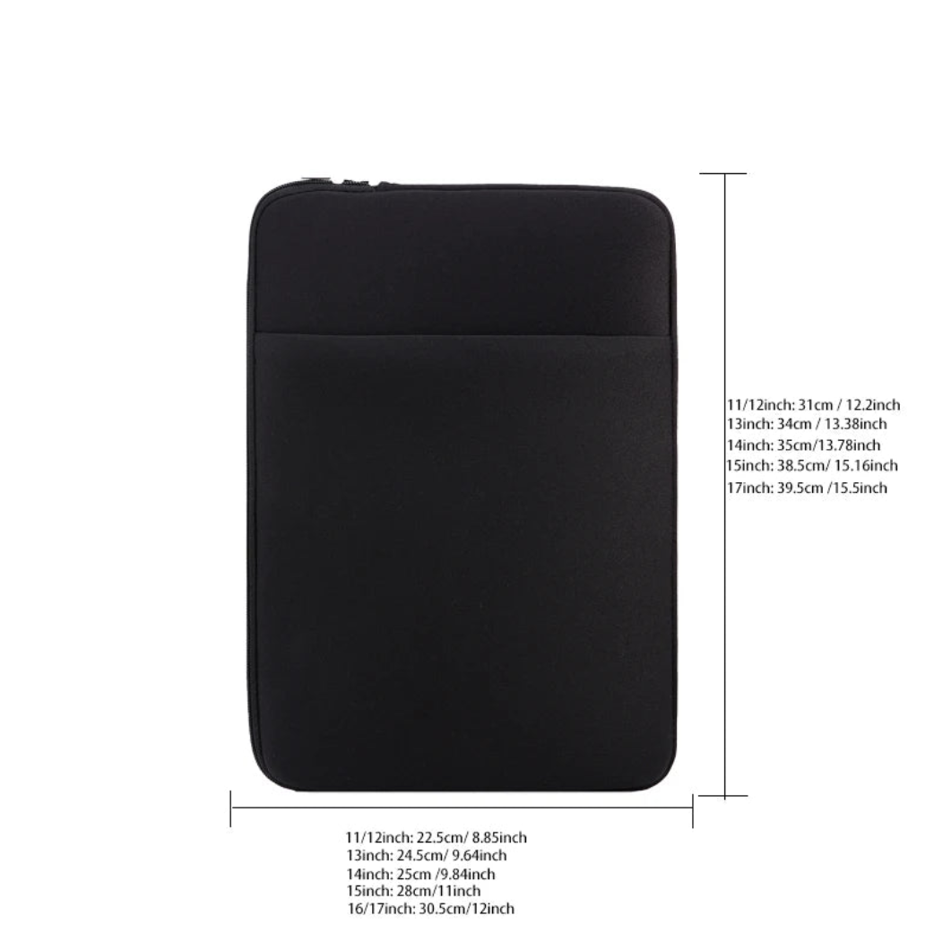 Black Tech Viral To You Limited premium laptop sleeve bag for 11 to 17-inch laptops, slim and protective design.