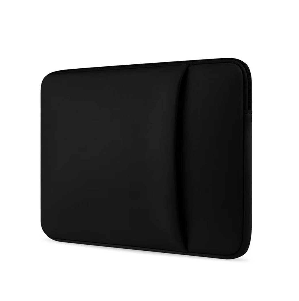 Black premium laptop sleeve bag by Tech Viral To You Limited, designed for 11-17 inch laptops, with a sleek, padded exterior.
