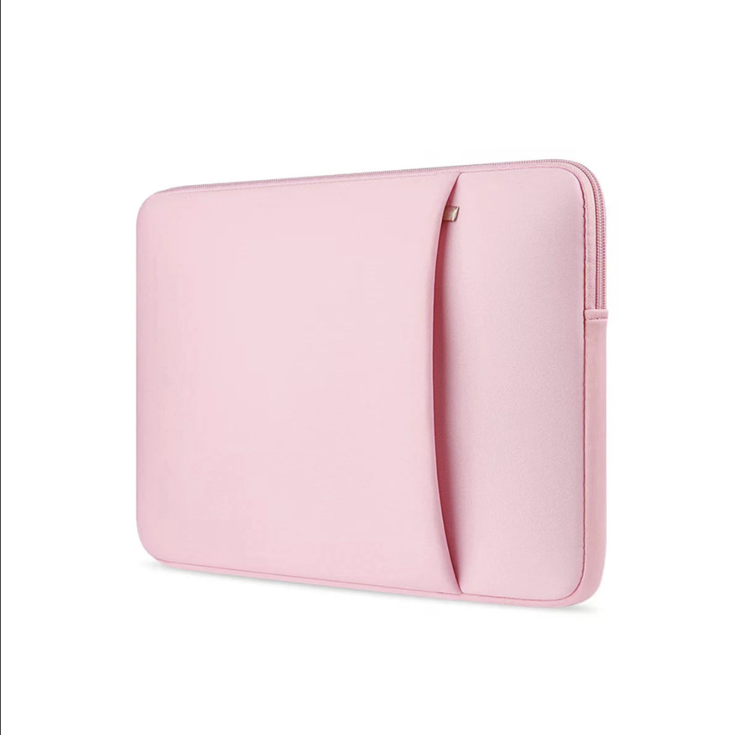 Black premium laptop sleeve by Tech Viral To You Limited, fits 11 to 17-inch laptops, with padded interior for protection.