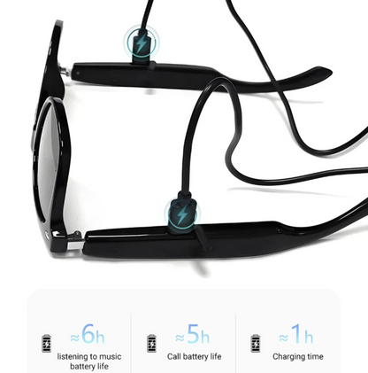 Lenovo AI Smart Glasses by Heavenly Ocean Store with Bluetooth, voice assistant, music playback, and translation features for travel and office.