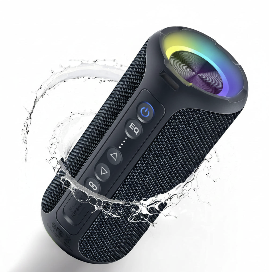 Orthizan 40W Bluetooth speaker with deep bass, LED lighting, waterproof design, outdoor use, by Tech Viral To You Limited.