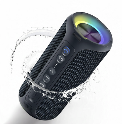 Orthizan 40W Bluetooth speaker with deep bass, LED lighting, waterproof design, outdoor use, by Tech Viral To You Limited.
