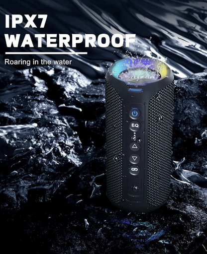 Tech Viral To You Limited Ortizan 40W Bluetooth speaker with deep bass, LED lights, waterproof design, ideal for outdoor use.