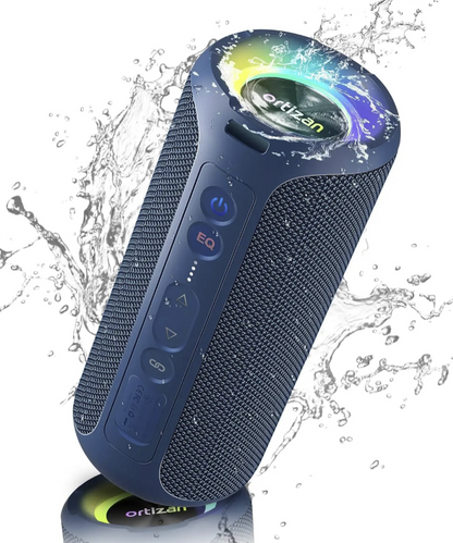 Tech Viral To You Limited Ortizan 40W Bluetooth speaker with LED lights, waterproof outdoor design, deep bass, portable for outdoor use