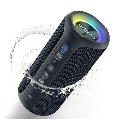 Ortizan 40W Bluetooth speaker with deep bass, LED lights, waterproof design, ideal for outdoor use by Tech Viral To You Limited