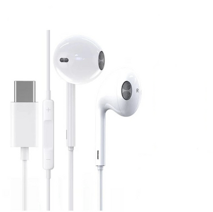 Tech Viral To You Limited Hi-Fi USB-C wired earphones with clear sound, designed for all devices, shown in the image.